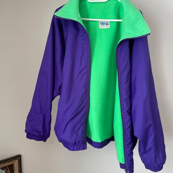 Retro Reversible Fleece lined windbreaker - Picture 4 of 4